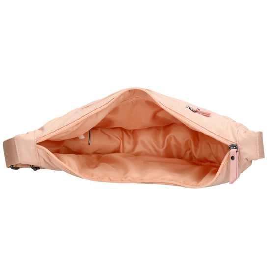 Bodybag 39x18cm in Rosa mit Reißverschluss - leder-accessoires.com