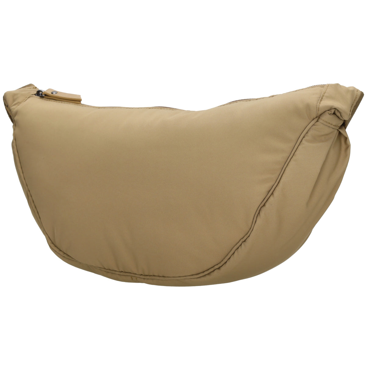 Bodybag 39x18cm in Taupe mit Reißverschluss - leder-accessoires.com