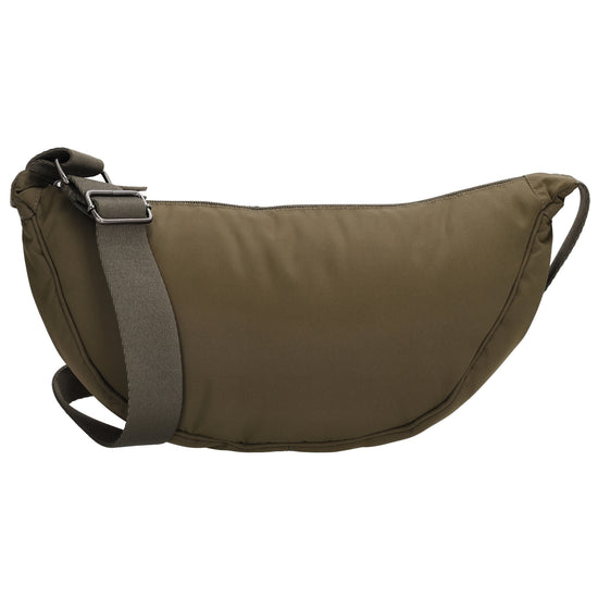 Bodybag 39x18cm in Oliv mit Reißverschluss - leder-accessoires.com