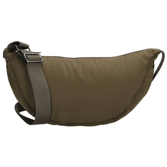 Bodybag 39x18cm in Oliv mit Reißverschluss - leder-accessoires.com