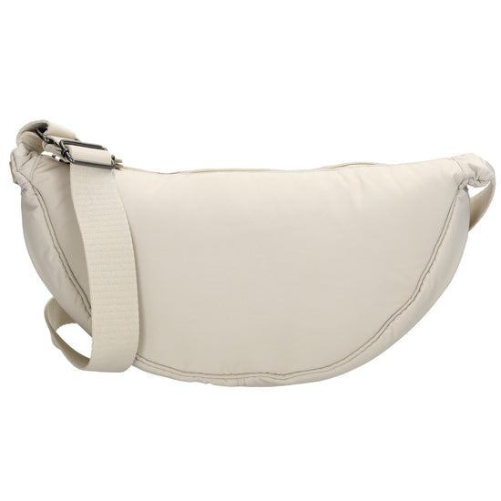 Bodybag 39x18cm in Creme mit Reißverschluss - leder-accessoires.com