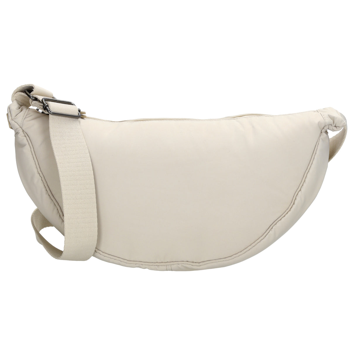 Bodybag 39x18cm in Creme mit Reißverschluss - leder-accessoires.com