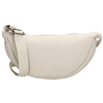 Bodybag 39x18cm in Creme mit Reißverschluss - leder-accessoires.com