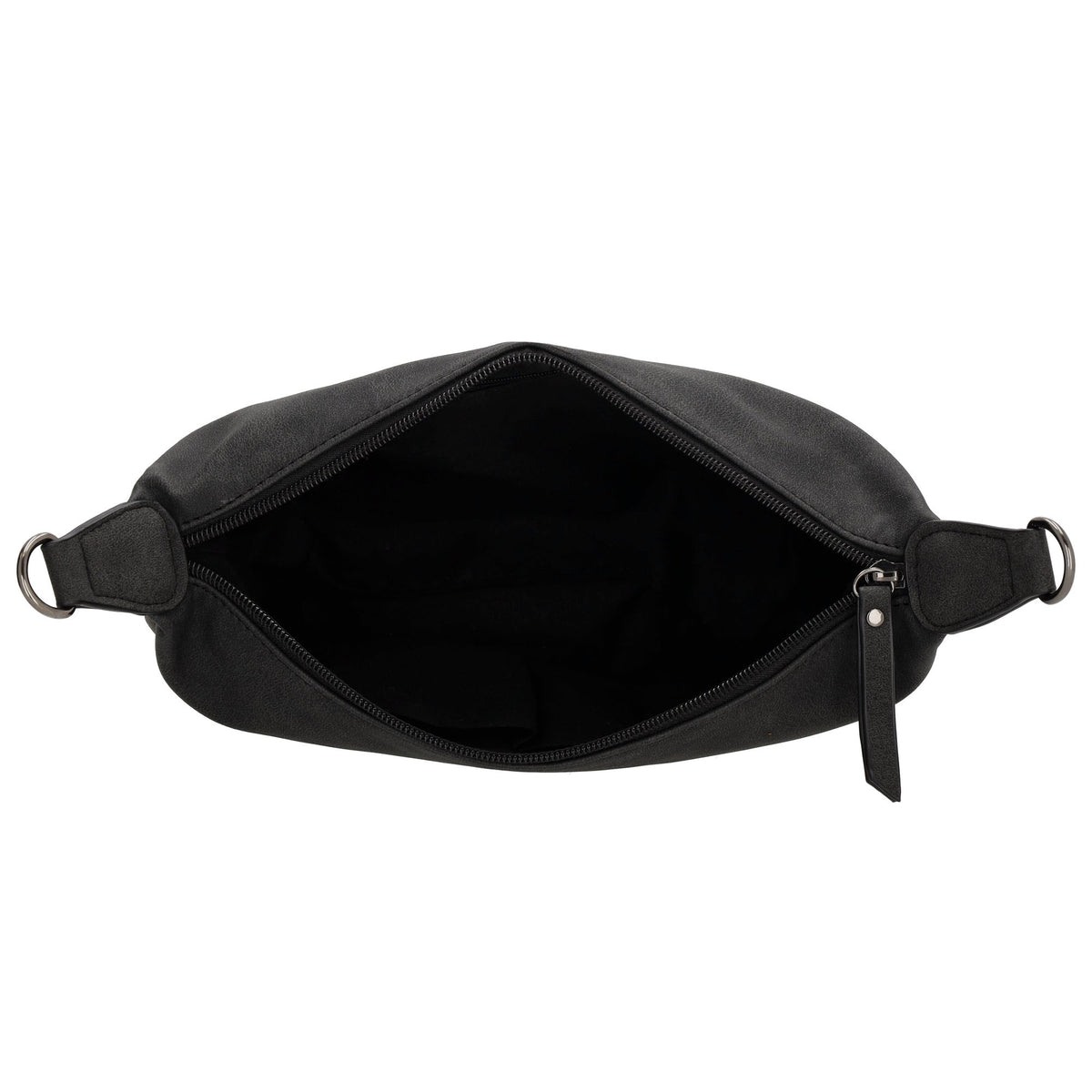 Bodybag 28 x 18cm in marmorierter Optik Schwarz - leder-accessoires.com