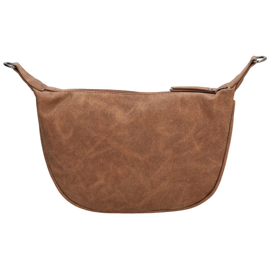 Bodybag 28 x 18cm in marmorierter Optik Braun - leder-accessoires.com