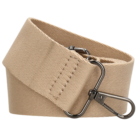 Taschenriemen|Wechselriemen 140cm in Helltaupe Uni - leder-accessoires.com