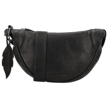 Schwarze Leder Bodybag 29x18 cm – Elegante Gürteltasche - leder-accessoires.com