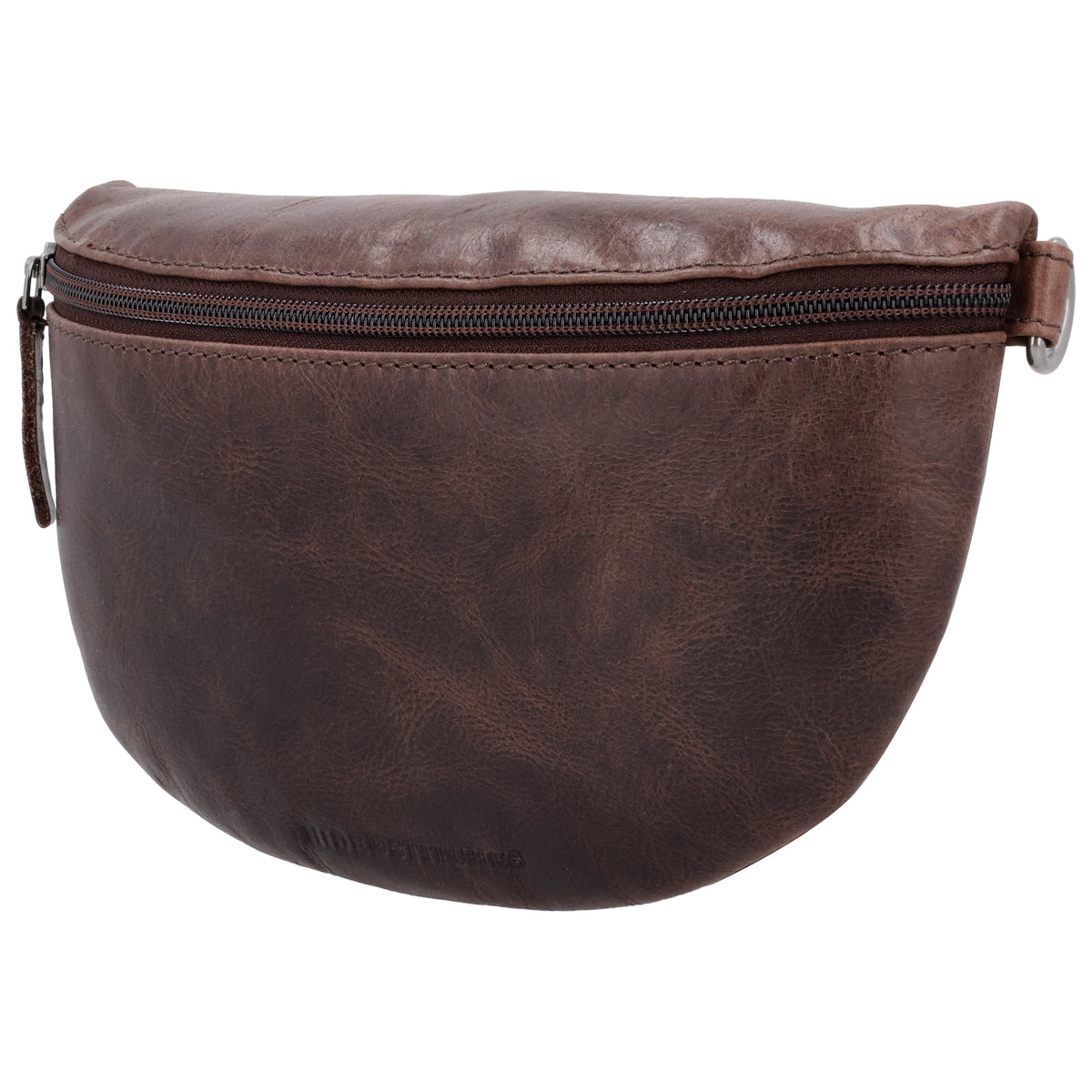 Bodybag 24x13cm in Braun mit Reißverschluss und Wechselriemen - leder-accessoires.com