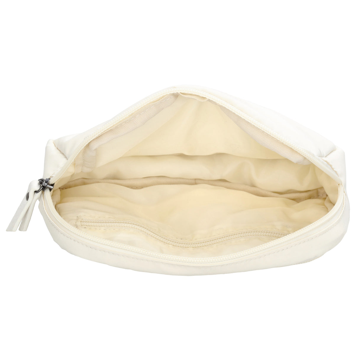 Bodybag|Gürteltasche 19,5 x 14cm in Weiß wattiert - leder-accessoires.com