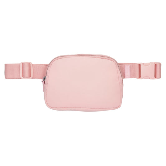 Bodybag|Gürteltasche 19,5 x 14cm in Rosa wattiert - leder-accessoires.com
