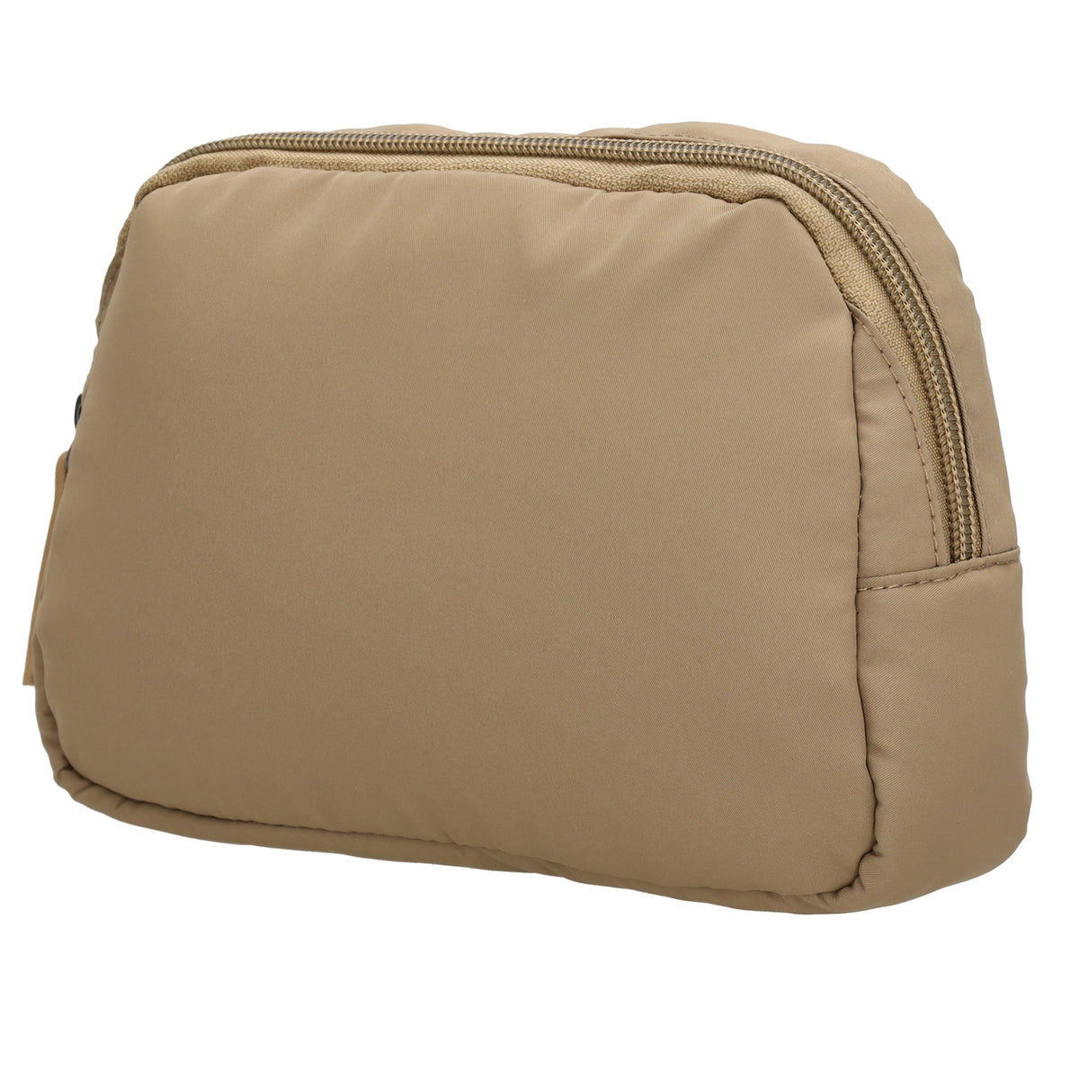 Bodybag|Gürteltasche 19,5 x 14cm in Taupe wattiert - leder-accessoires.com