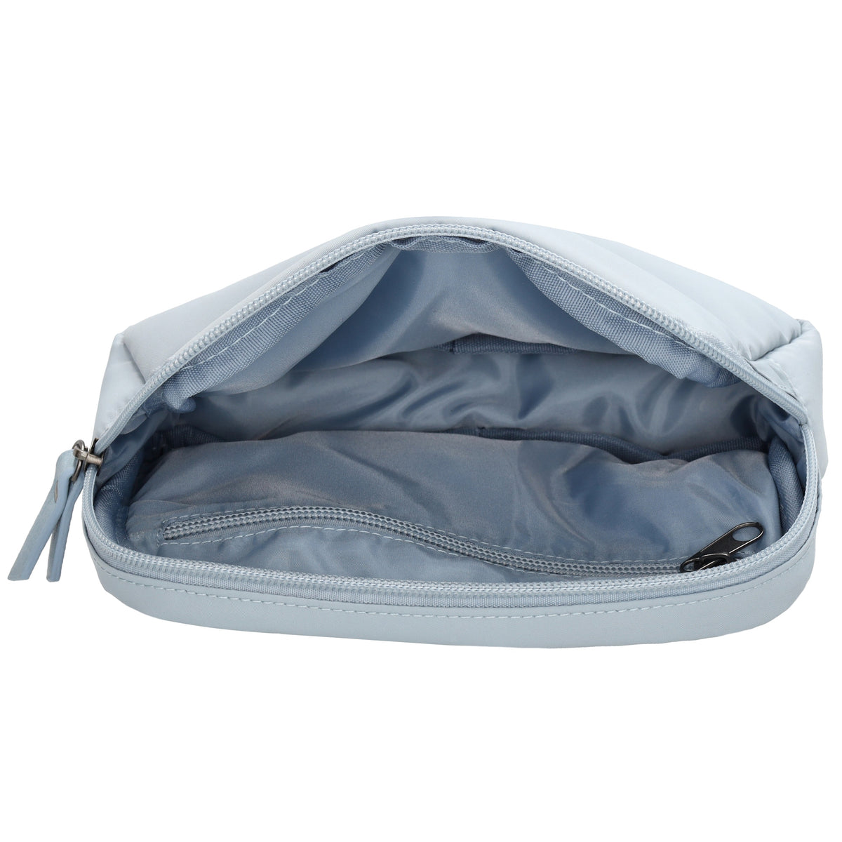 Bodybag|Gürteltasche 19,5 x 14cm in Hellblau wattiert - leder-accessoires.com