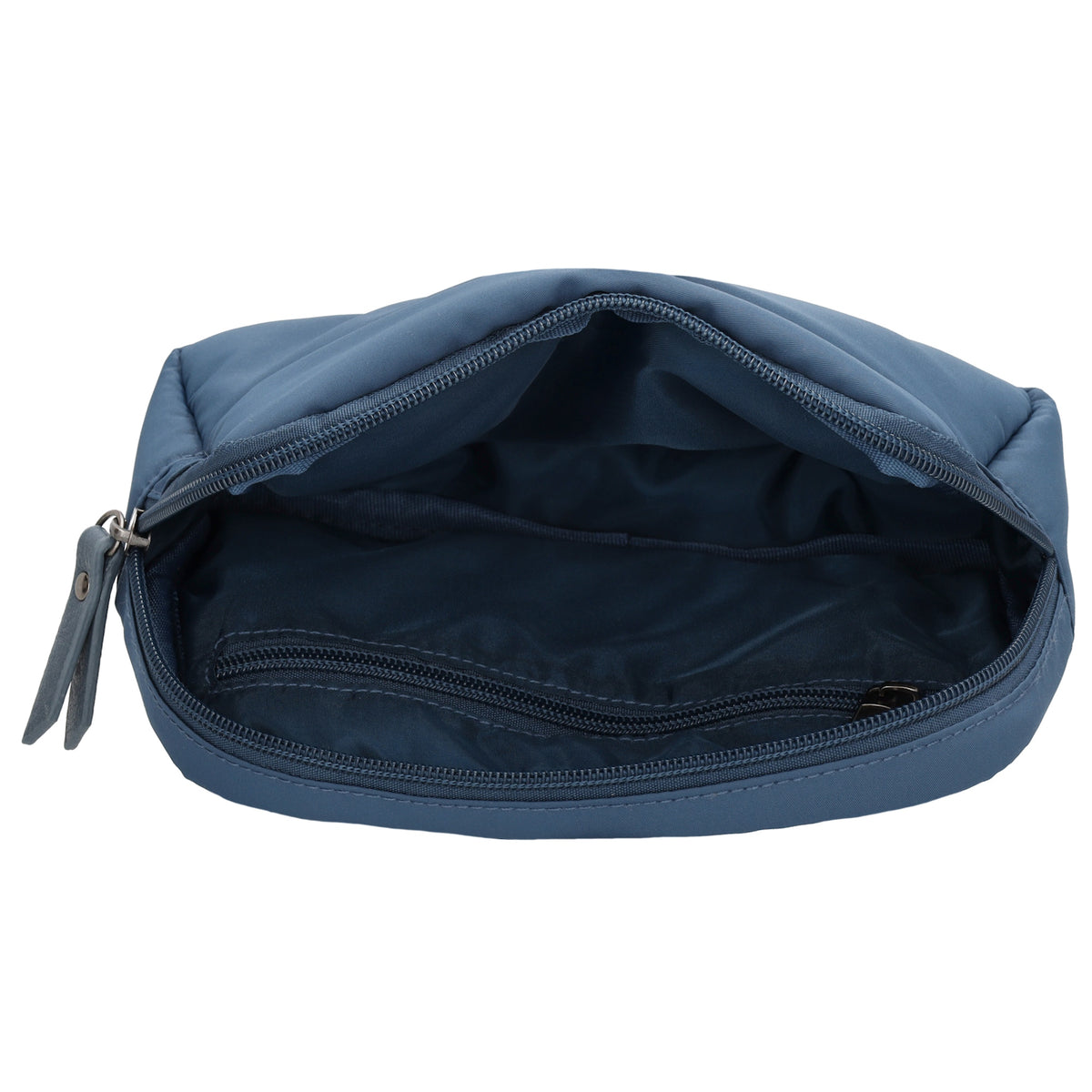 Bodybag|Gürteltasche 19,5 x 14cm in Jeansblau wattiert - leder-accessoires.com