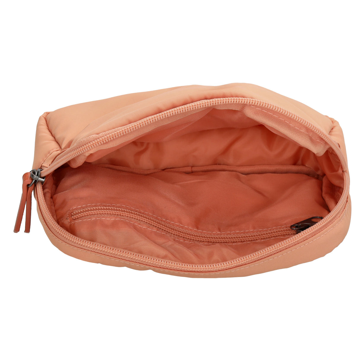 Bodybag|Gürteltasche 19,5 x 14cm in Aprikose wattiert - leder-accessoires.com