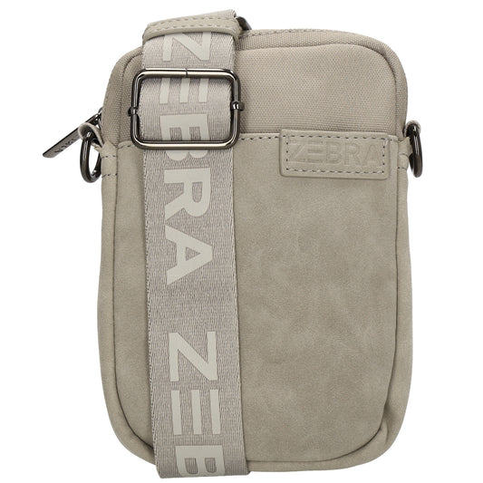 Handytasche 17x12cm in Hellgrau mit breitem Band