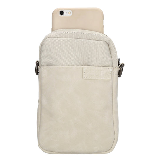 Handytasche 17x12cm in Creme mit breitem Band