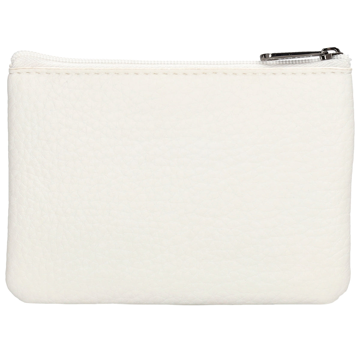 Schlüsseletui 12,5x9cm in Weiß mit Reißverschluss - leder-accessoires.com