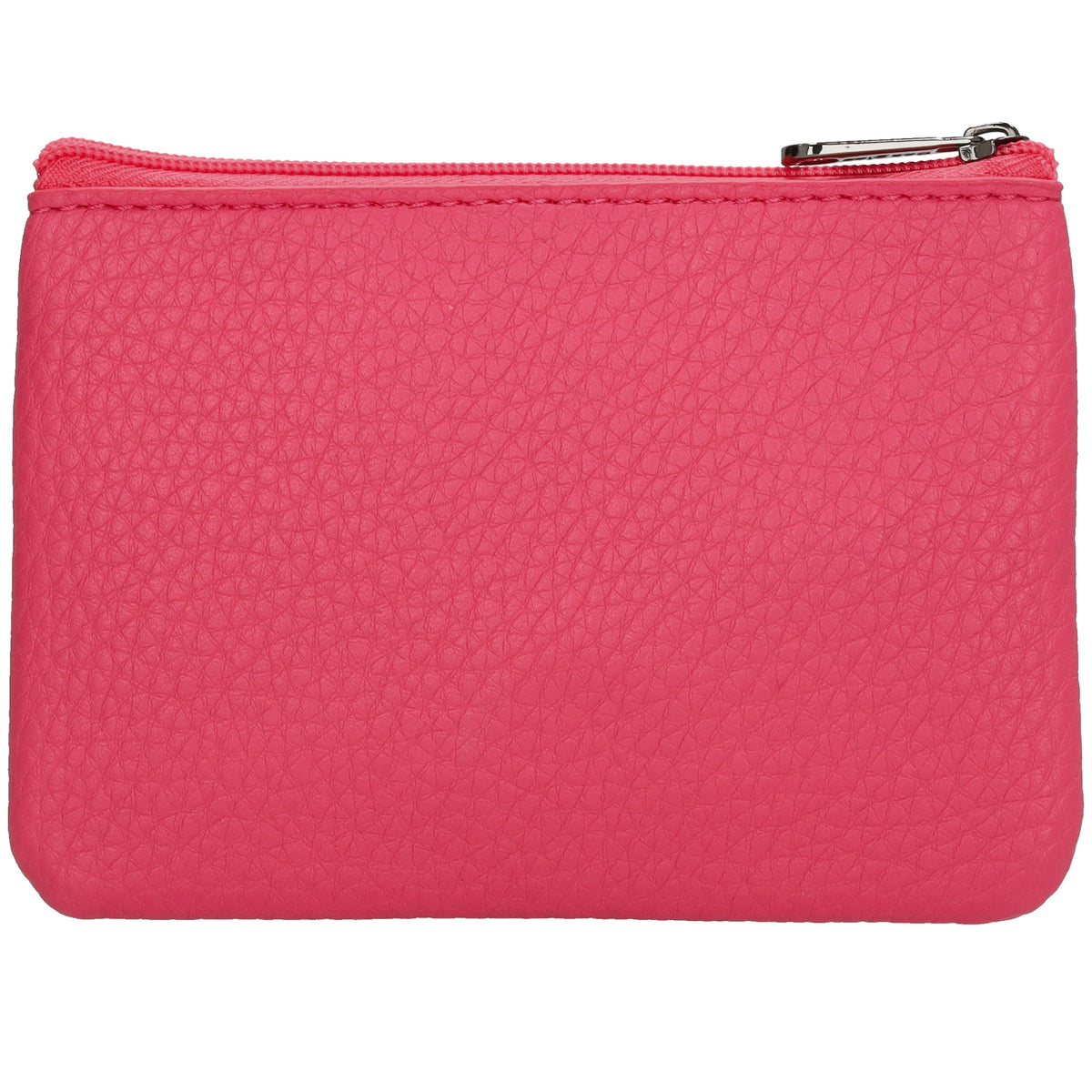 Schlüsseletui 12,5x9cm in Pink mit Reißverschluss - leder-accessoires.com