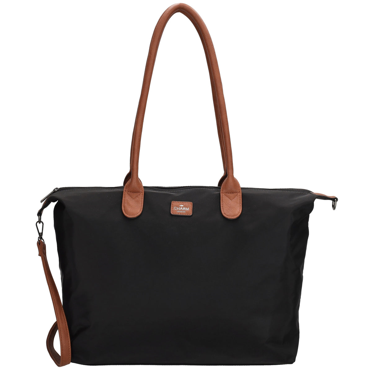 Shopper 51x33cm Schwarz aus Nylon|Polyester - leder-accessoires.com