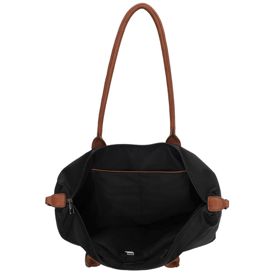 Shopper 51x33cm Schwarz aus Nylon|Polyester - leder-accessoires.com