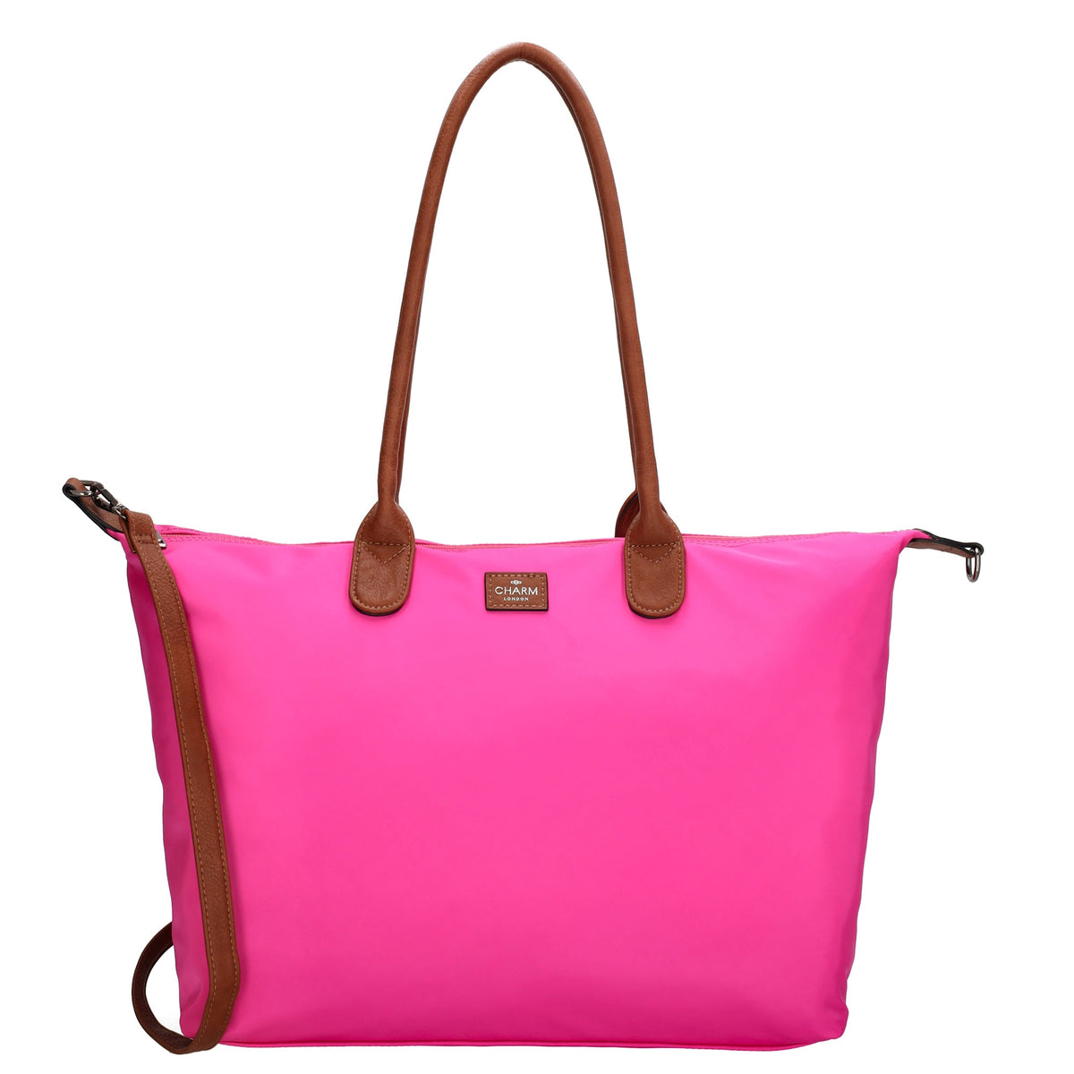 Shopper 51x33cm Pink|Fuchsia aus Nylon|Polyester - leder-accessoires.com
