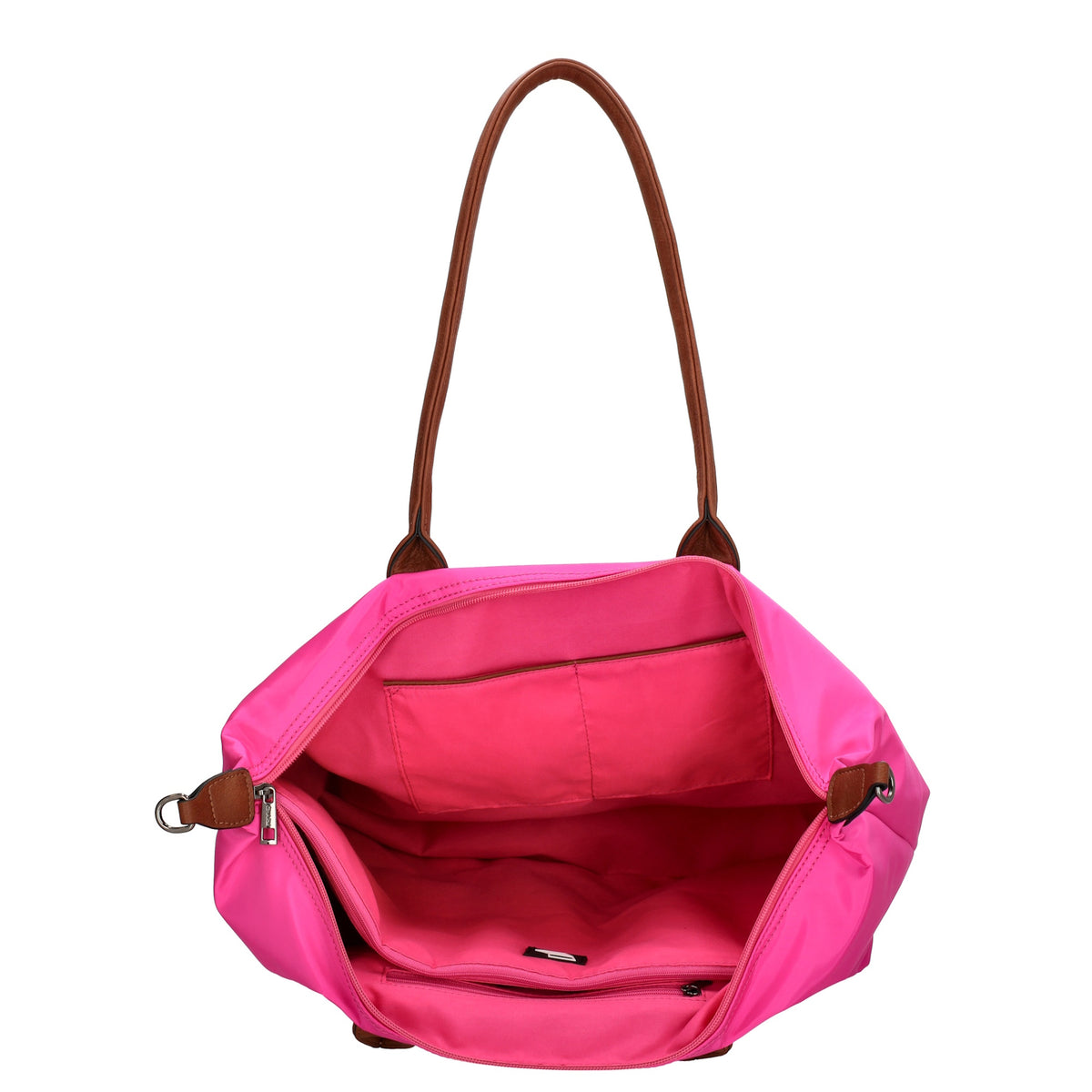 Shopper 51x33cm Pink|Fuchsia aus Nylon|Polyester - leder-accessoires.com
