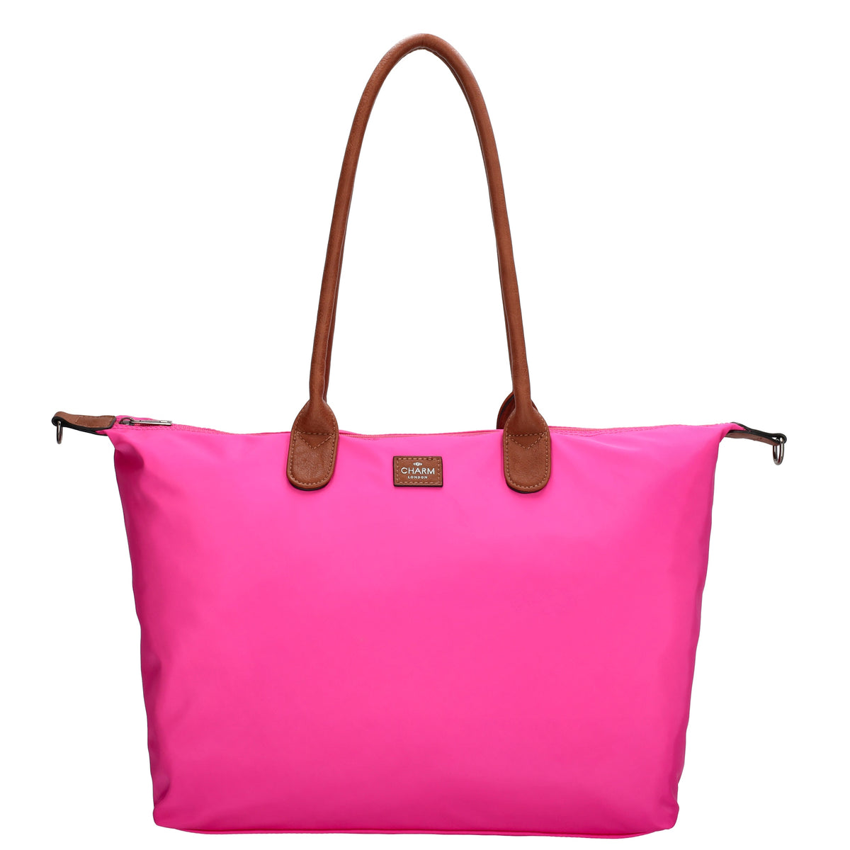 Shopper 51x33cm Pink|Fuchsia aus Nylon|Polyester - leder-accessoires.com