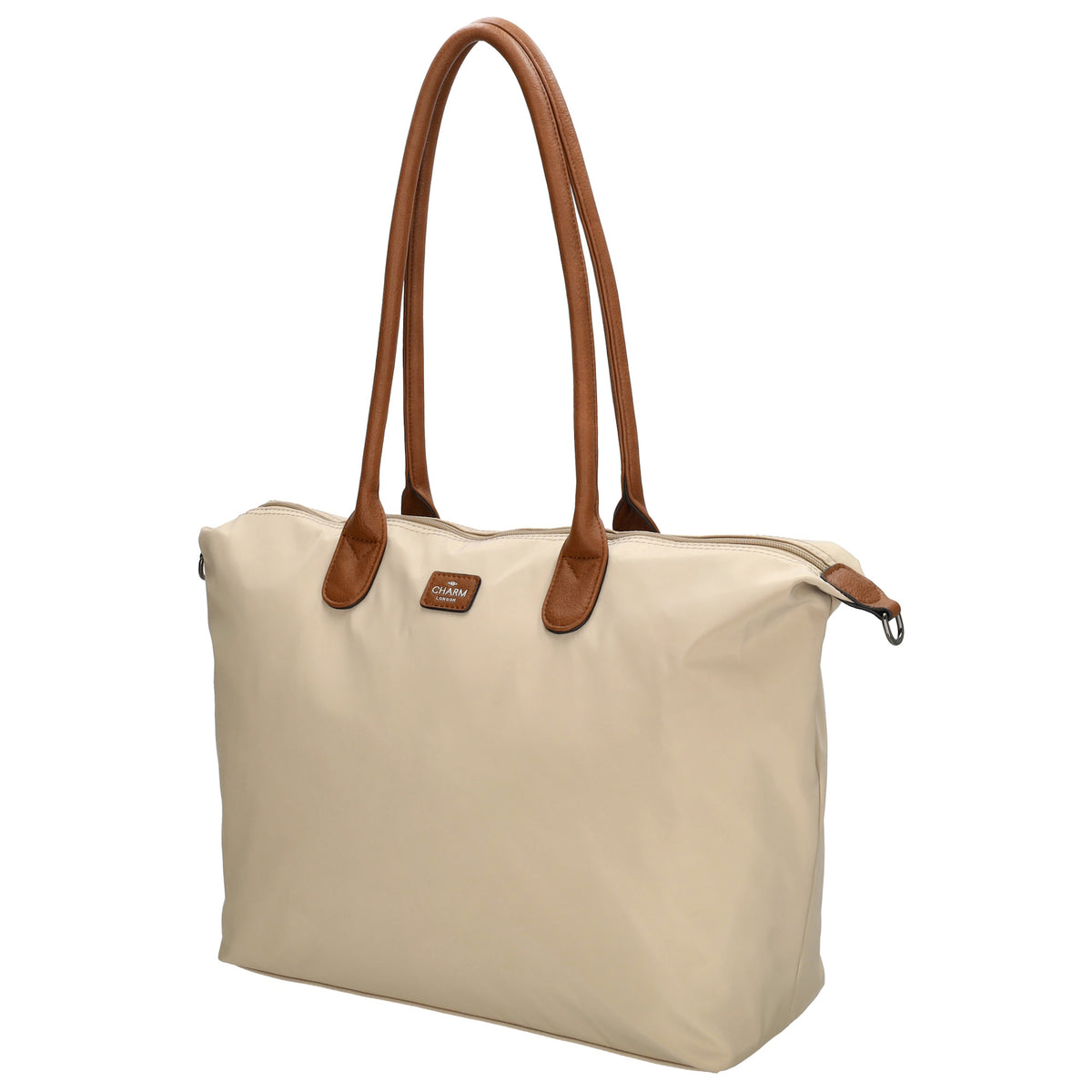 Shopper 51x33cm Natur|Sand aus Nylon|Polyester - leder-accessoires.com