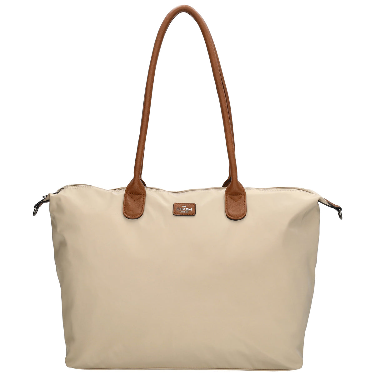 Shopper 51x33cm Natur|Sand aus Nylon|Polyester - leder-accessoires.com