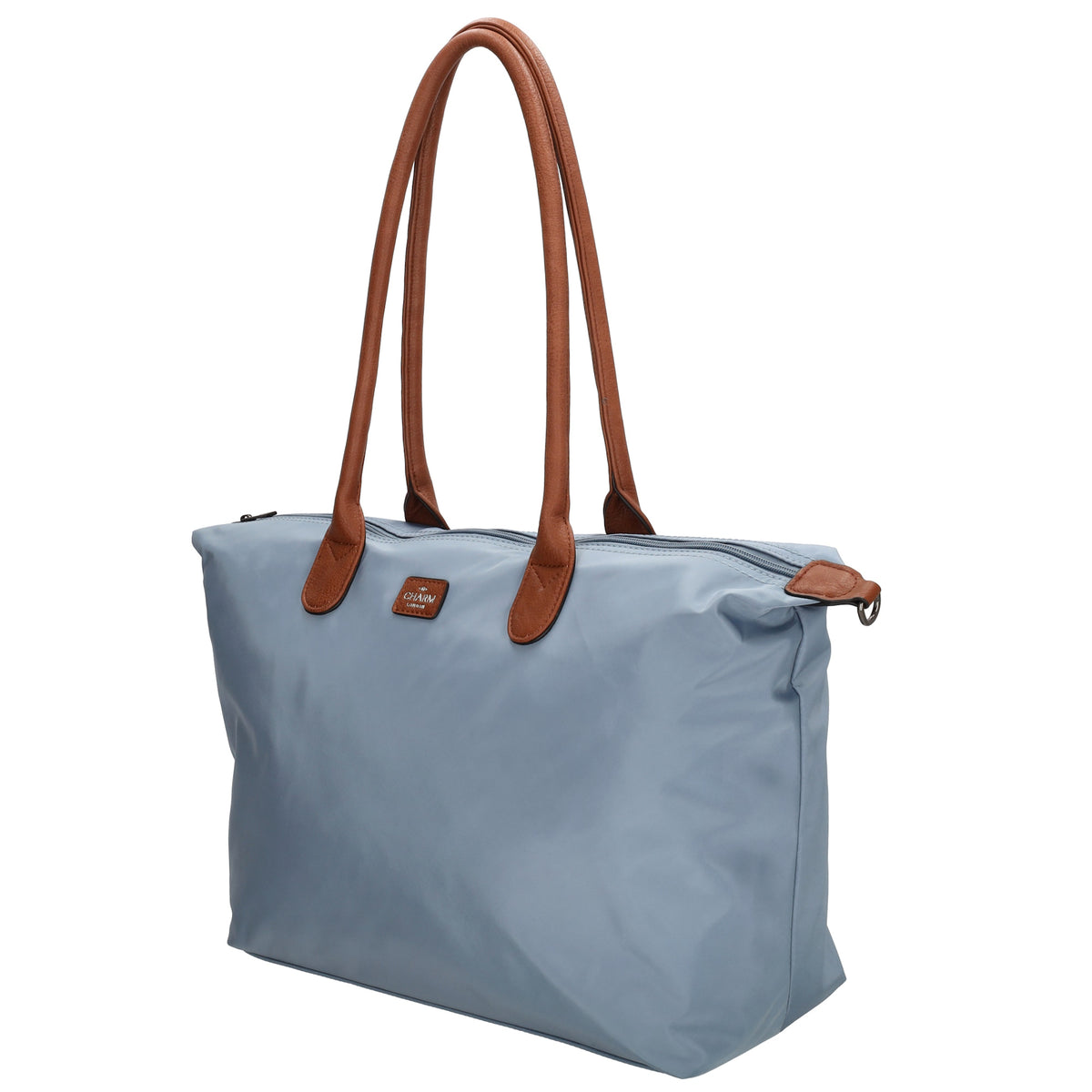 Shopper 51x33cm Hellblau aus Nylon|Polyester - leder-accessoires.com