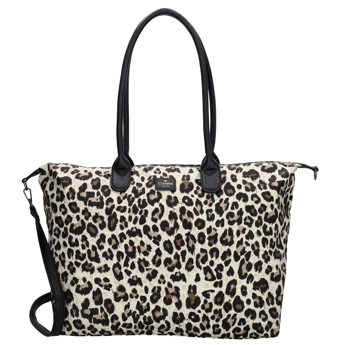 Shopper 51x33cm Leo-Optik aus Nylon|Polyester - leder-accessoires.com