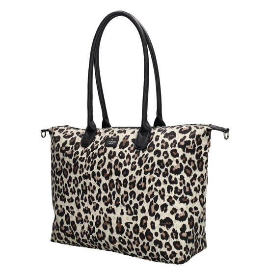 Shopper 51x33cm Leo-Optik aus Nylon|Polyester - leder-accessoires.com