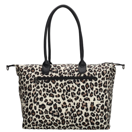 Shopper 51x33cm Leo-Optik aus Nylon|Polyester - leder-accessoires.com
