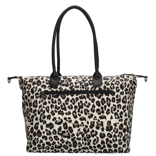 Shopper 51x33cm Leo-Optik aus Nylon|Polyester - leder-accessoires.com
