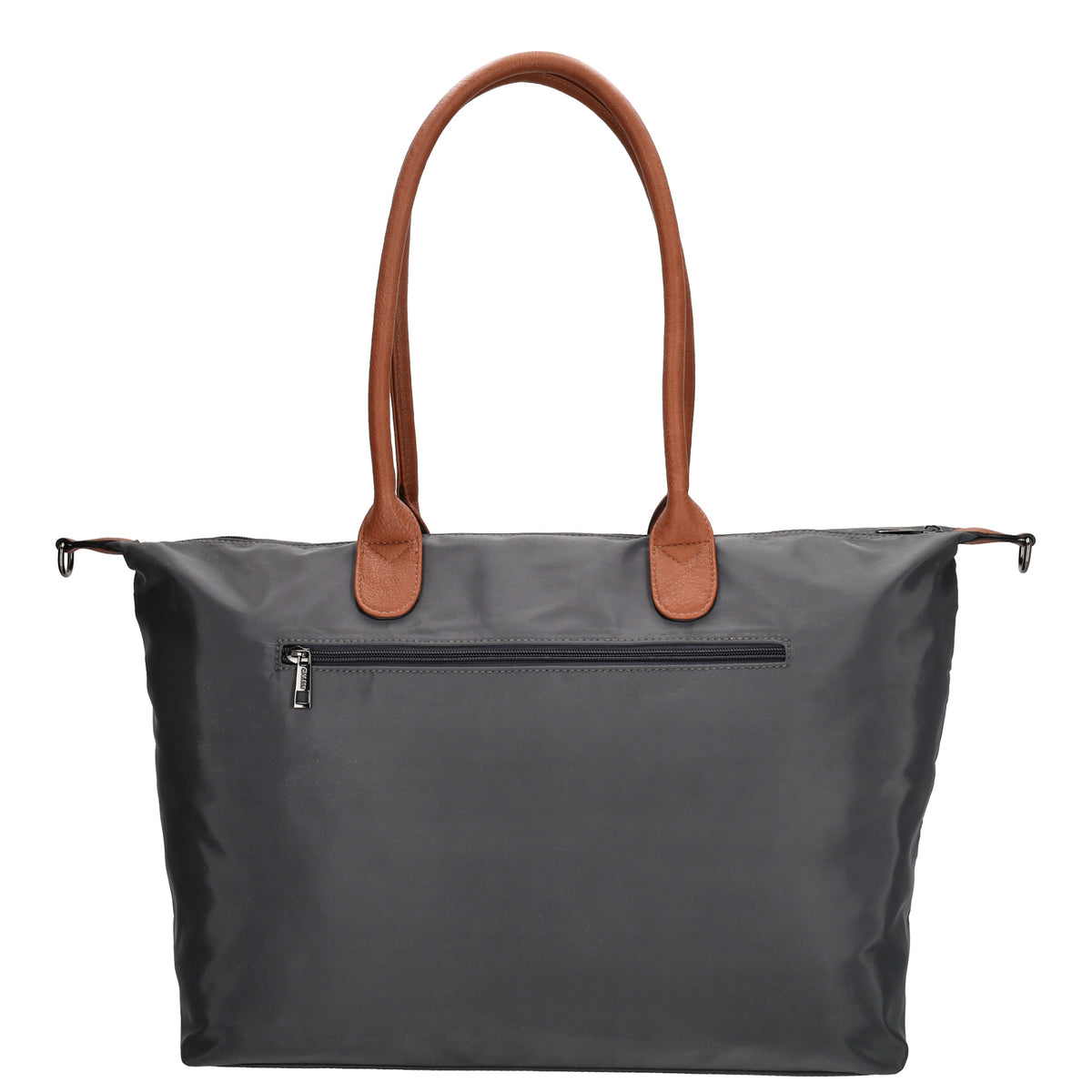 Shopper 51x33cm Dunkelgrau aus Nylon|Polyester - leder-accessoires.com