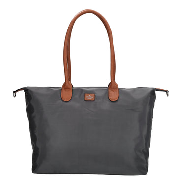 Shopper 51x33cm Dunkelgrau aus Nylon|Polyester - leder-accessoires.com