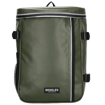 Rucksack 23,5x35cm mit Deckelöffnung in Oliv|Khaki aus Nylon - leder-accessoires.com