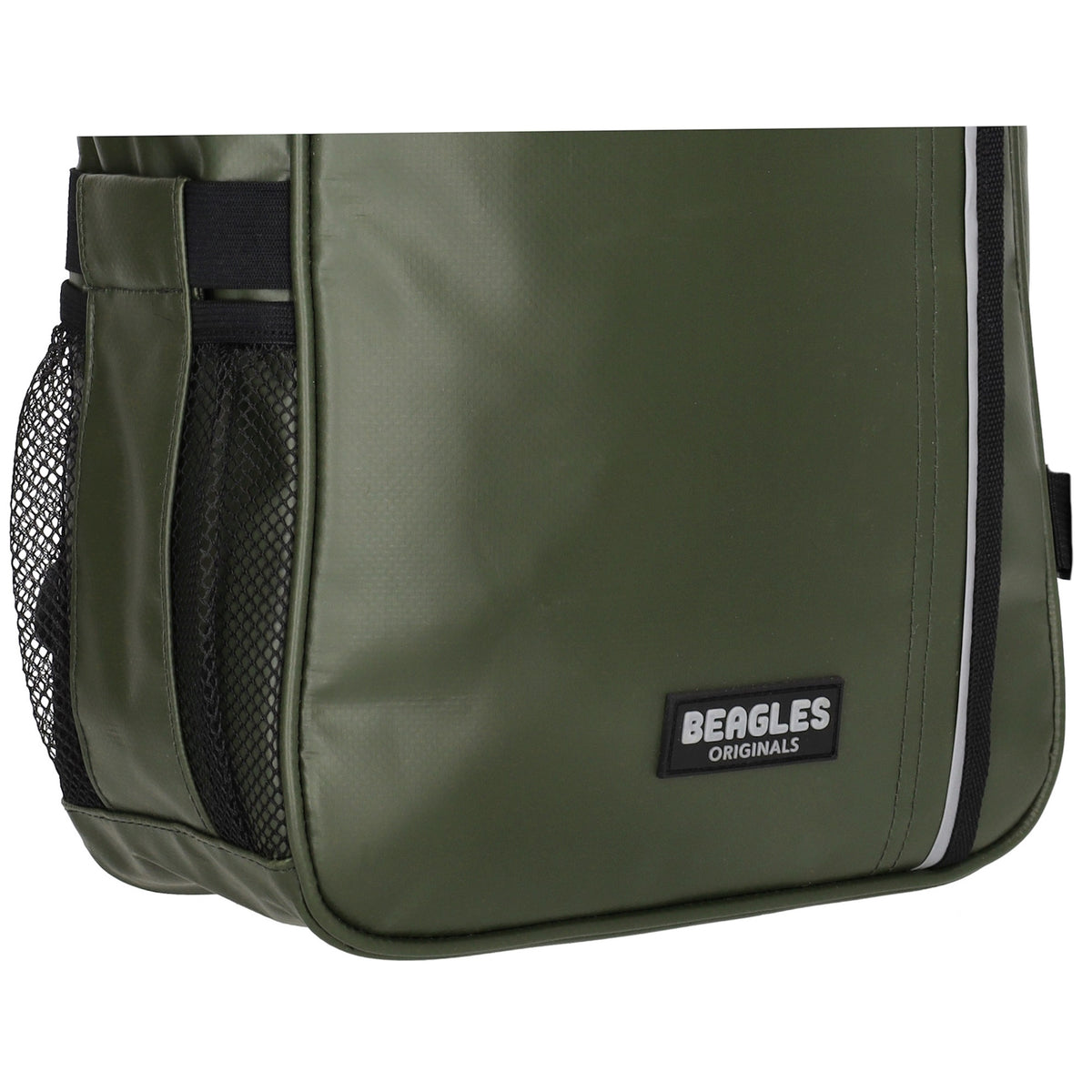 Rucksack 23,5x35cm mit Deckelöffnung in Oliv|Khaki aus Nylon - leder-accessoires.com