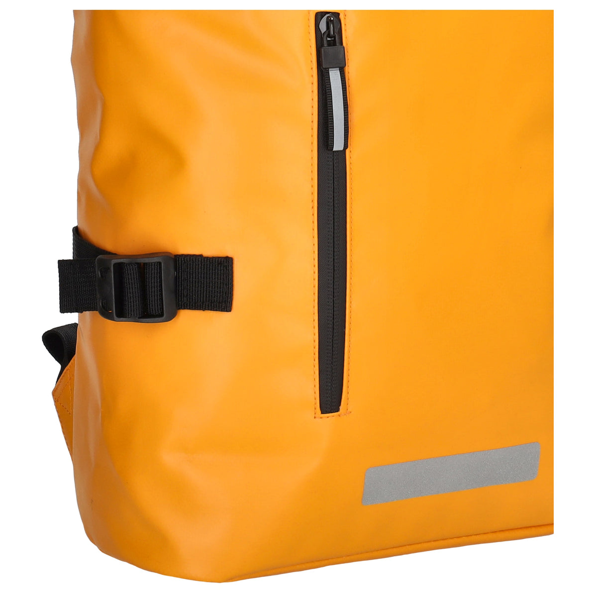 Rolltoprucksack 38x58cm in Gelb mit Klickverschluss - leder-accessoires.com