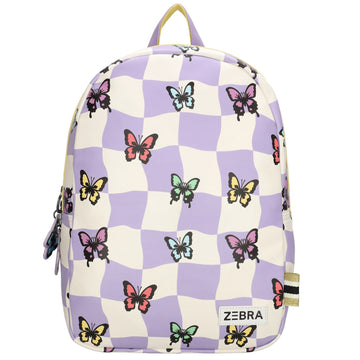 Kinderrucksack 25,5x36cm Schmetterlinge in Lila - leder-accessoires.com