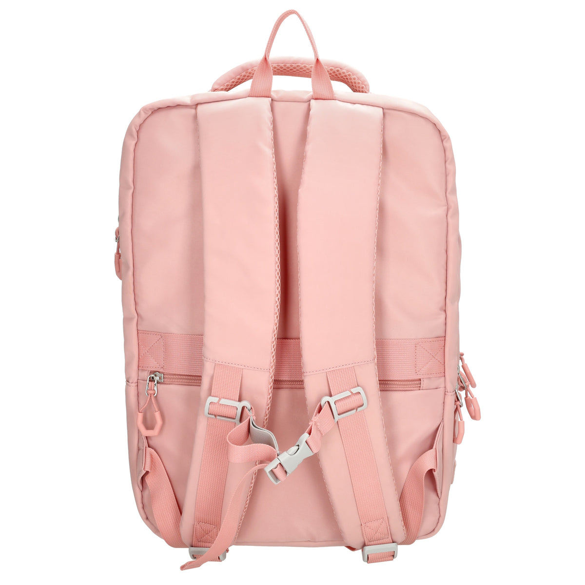 Businessrucksack 42 x 30cm in Altrosa mit Reißverschluss und Aufsteckfunktion Trolley - leder-accessoires.com