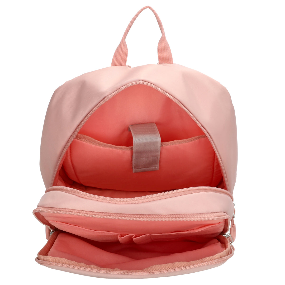 Businessrucksack 25 x 33cm in Altrosa mit Reißverschluss und Aufsteckfunktion Trolley - leder-accessoires.com
