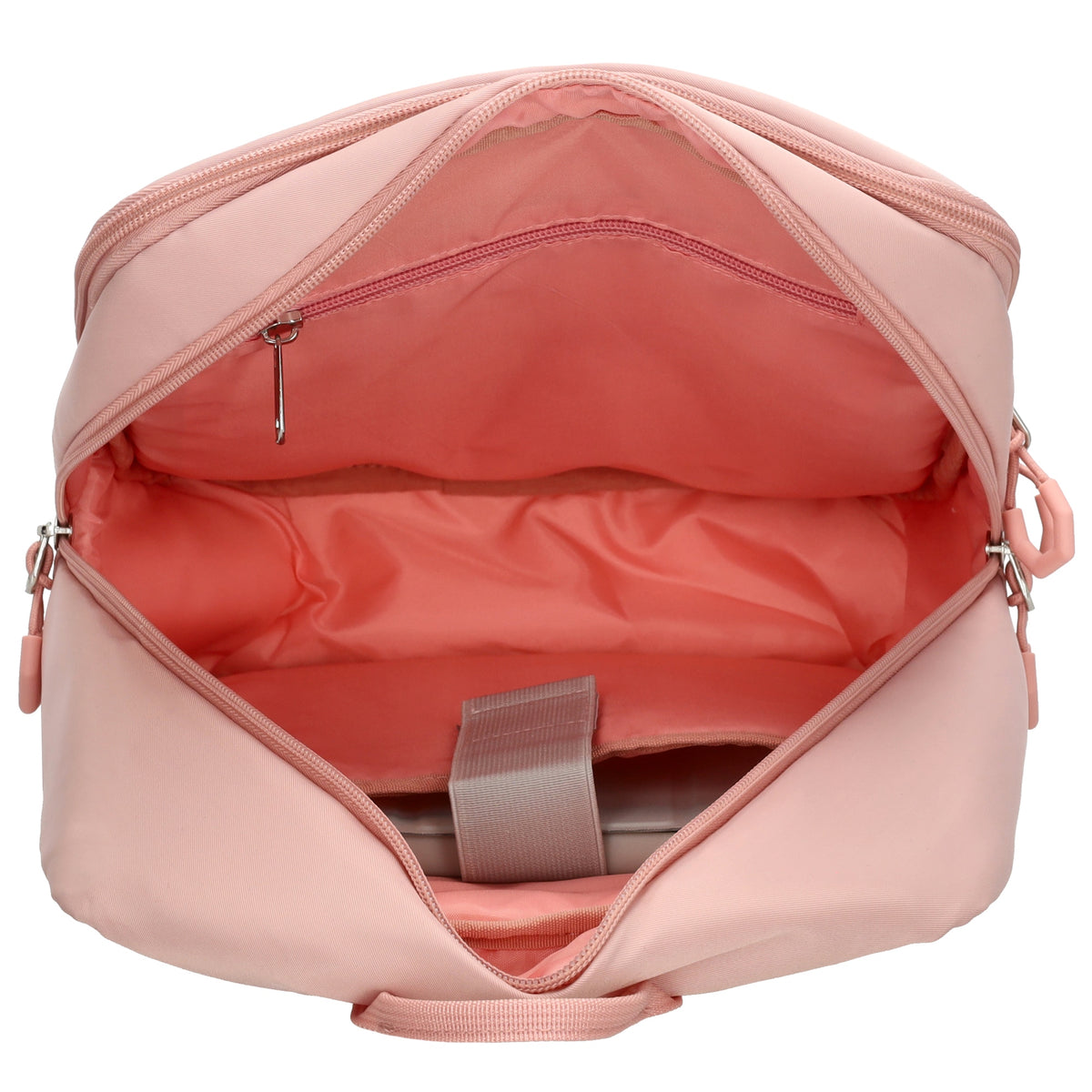 Businessrucksack 25 x 33cm in Altrosa mit Reißverschluss und Aufsteckfunktion Trolley - leder-accessoires.com