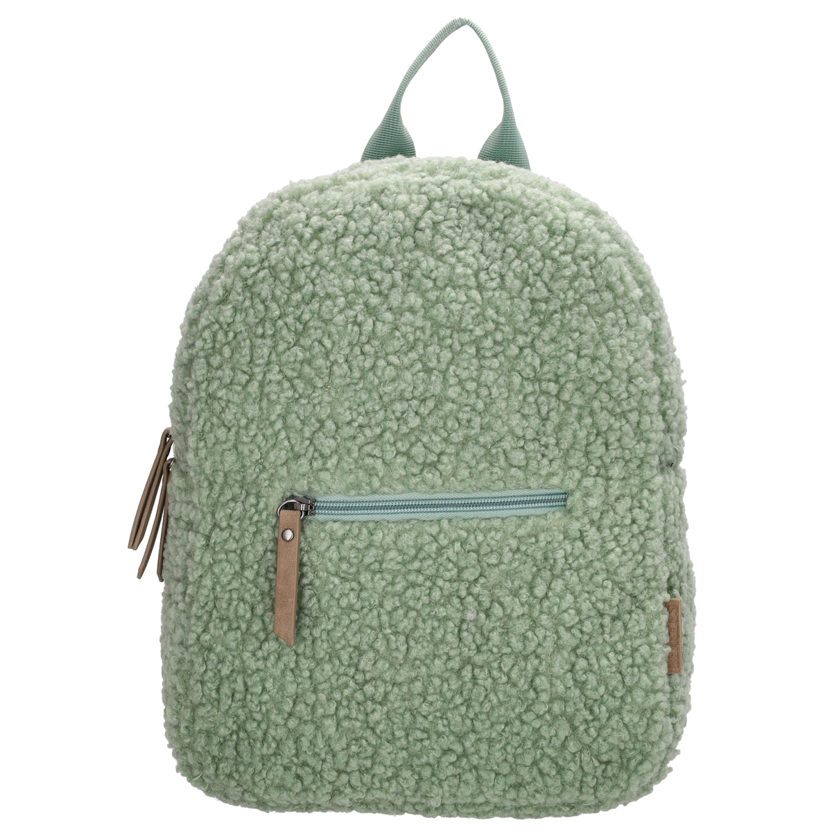 Teddyrucksack 25x32cm in Mint mit Reißverschluss - leder-accessoires.com