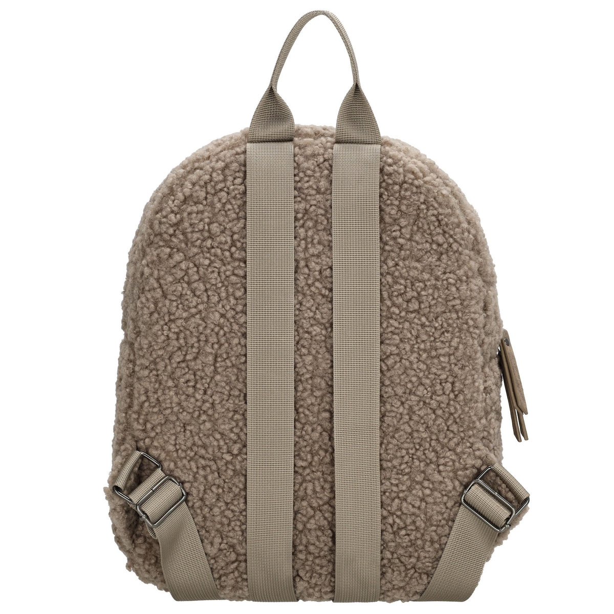 Teddyrucksack 25x32cm in Taupe mit Reißverschluss - leder-accessoires.com