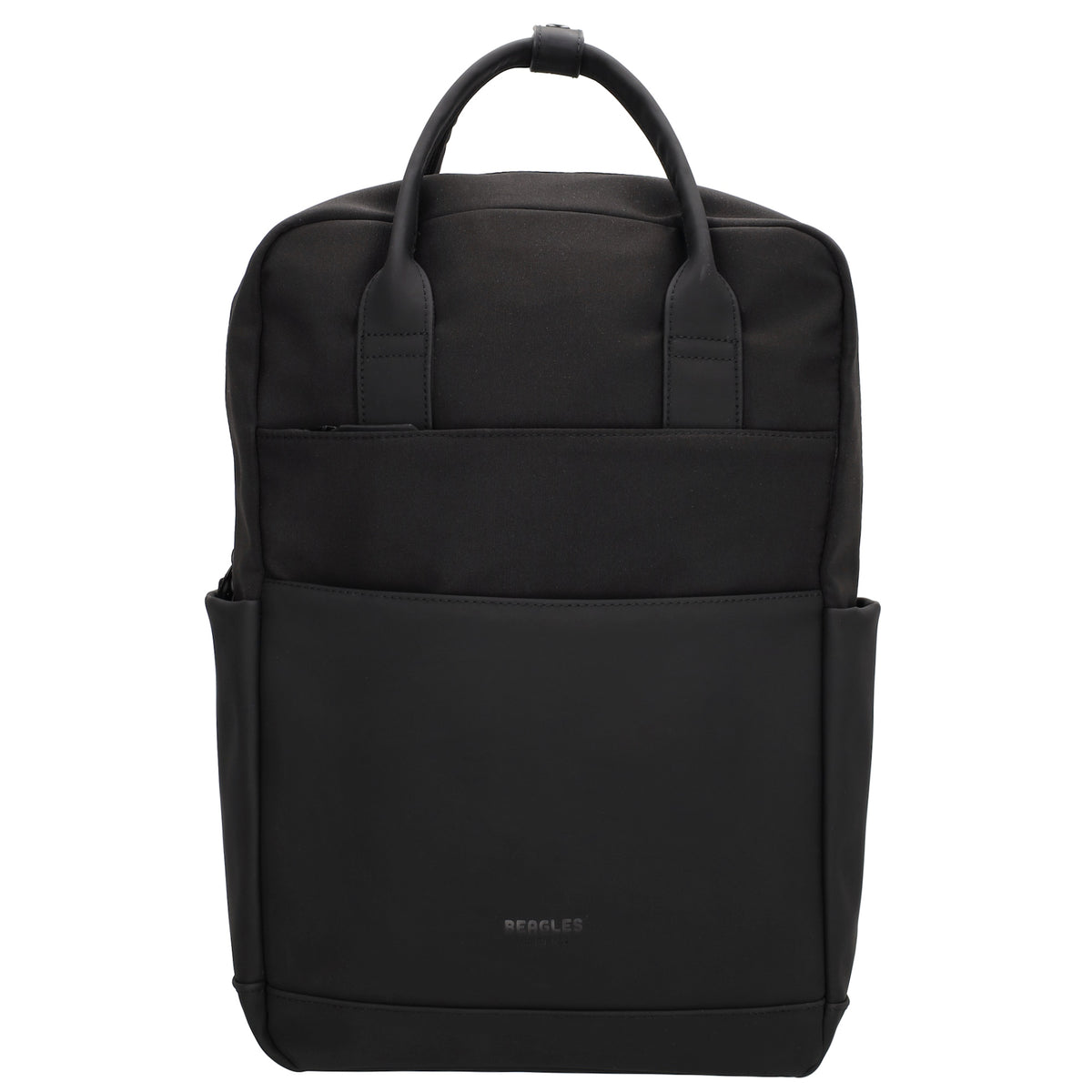 Business-|Schulrucksack 21 x 37cm in Schwarz mit Aufsteckfunktion Trolley - leder-accessoires.com