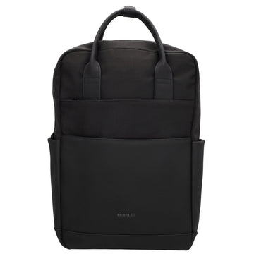 Business-|Schulrucksack 21 x 37cm in Schwarz mit Aufsteckfunktion Trolley - leder-accessoires.com