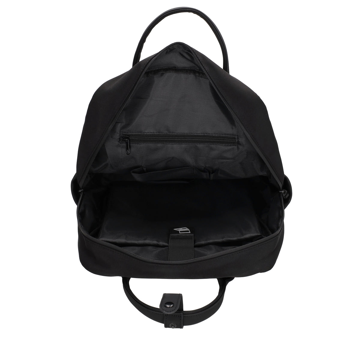 Business-|Schulrucksack 21 x 37cm in Schwarz mit Aufsteckfunktion Trolley - leder-accessoires.com