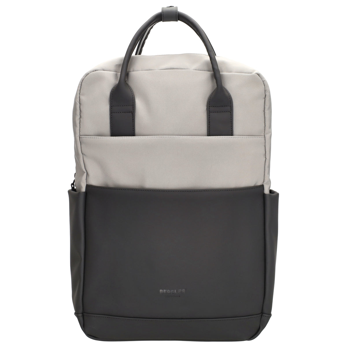 Business-|Schulrucksack 21 x 37cm in Grau mit Aufsteckfunktion Trolley - leder-accessoires.com