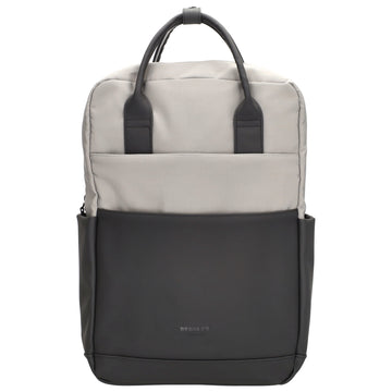 Business-|Schulrucksack 21 x 37cm in Grau mit Aufsteckfunktion Trolley - leder-accessoires.com